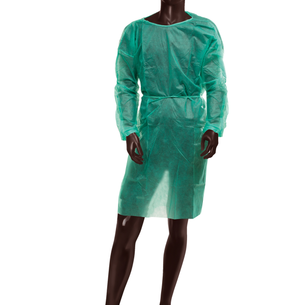 Camici DPI Cat. I con elastici ai polsi – Verde (Conf. 100 pz)