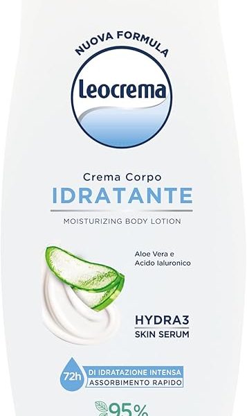 Leocrema Crema Corpo Idratante 250 ml Nutriente Emolliente Pelle Secca