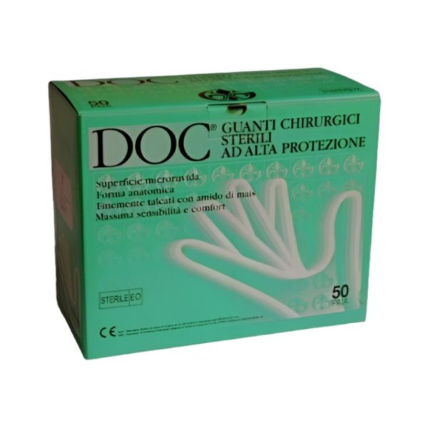 Safety – guanti chirurgici sterili in lattice 6,5 (50 paia)
