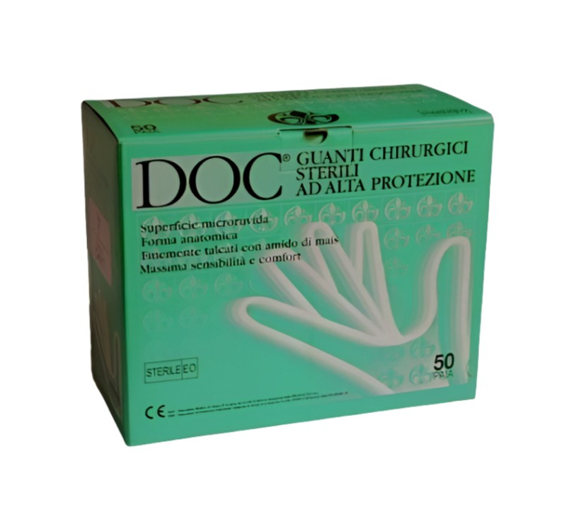 Safety – guanti chirurgici sterili in lattice 6,5 (50 paia)