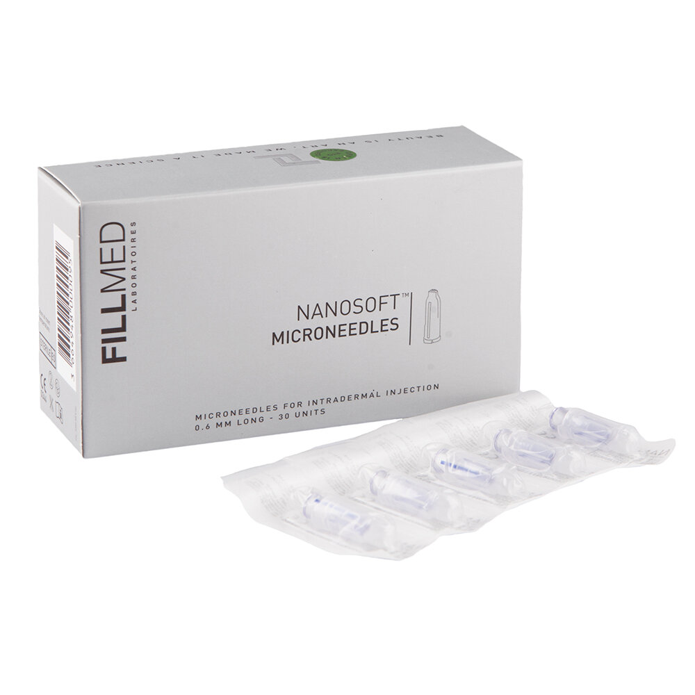 Fillmed Nanosoft® Microneedles 0.6 mm – Dispositivo monouso per iniezioni intradermiche - 30 PZ