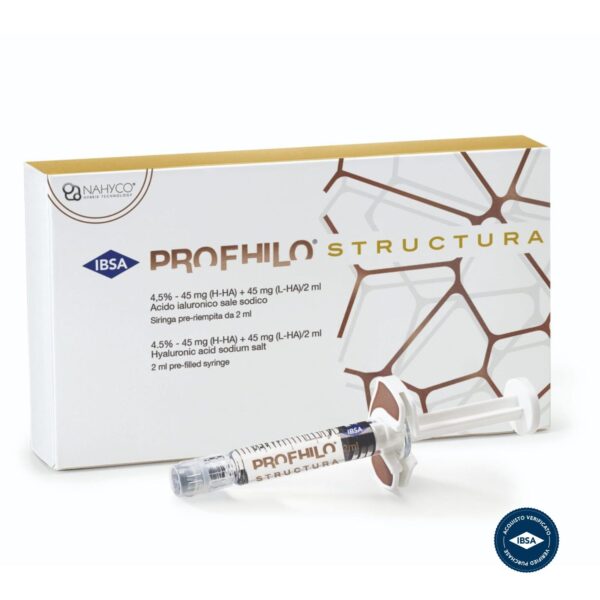 Profhilo® Structura IBSA – Bioristrutturazione Tessuto Adiposo 90 mg HA | NAHYCO® | Siringa 2 ml + Cannule