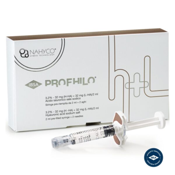 Profhilo® IBSA – Bioremodelling Acido Ialuronico 64 mg | Tecnologia NAHYCO® | Siringa 2 ml + 2 aghi 29G